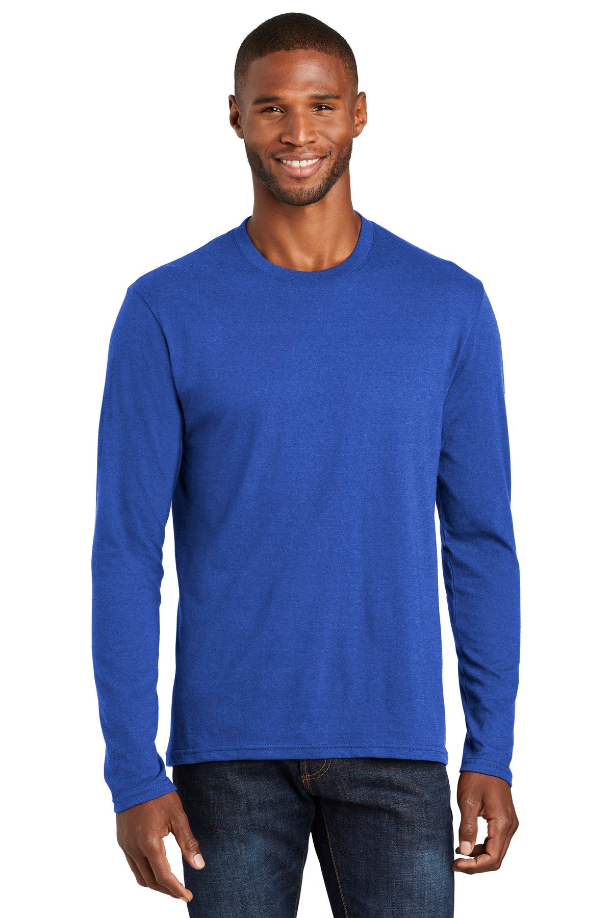 Port & Co ™  Long Sleeve Fan Favorite  ™  Blend Tee. PC455LS