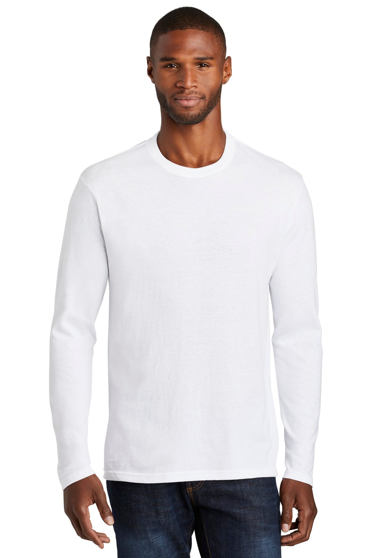 Port & Co ™  Long Sleeve Fan Favorite  ™  Blend Tee. PC455LS