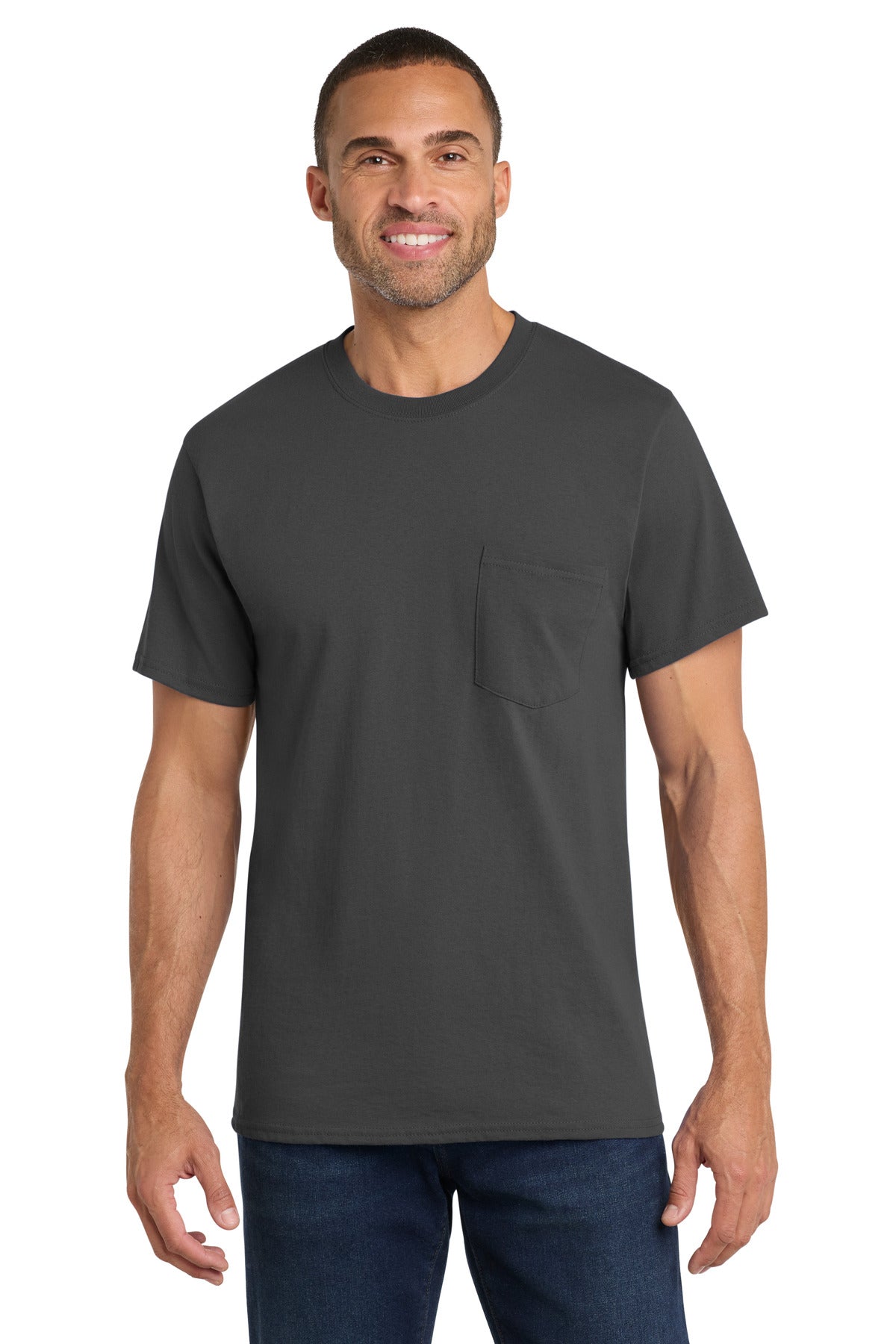 Port & Co ™  Core Cotton Pocket Tee. PC54P
