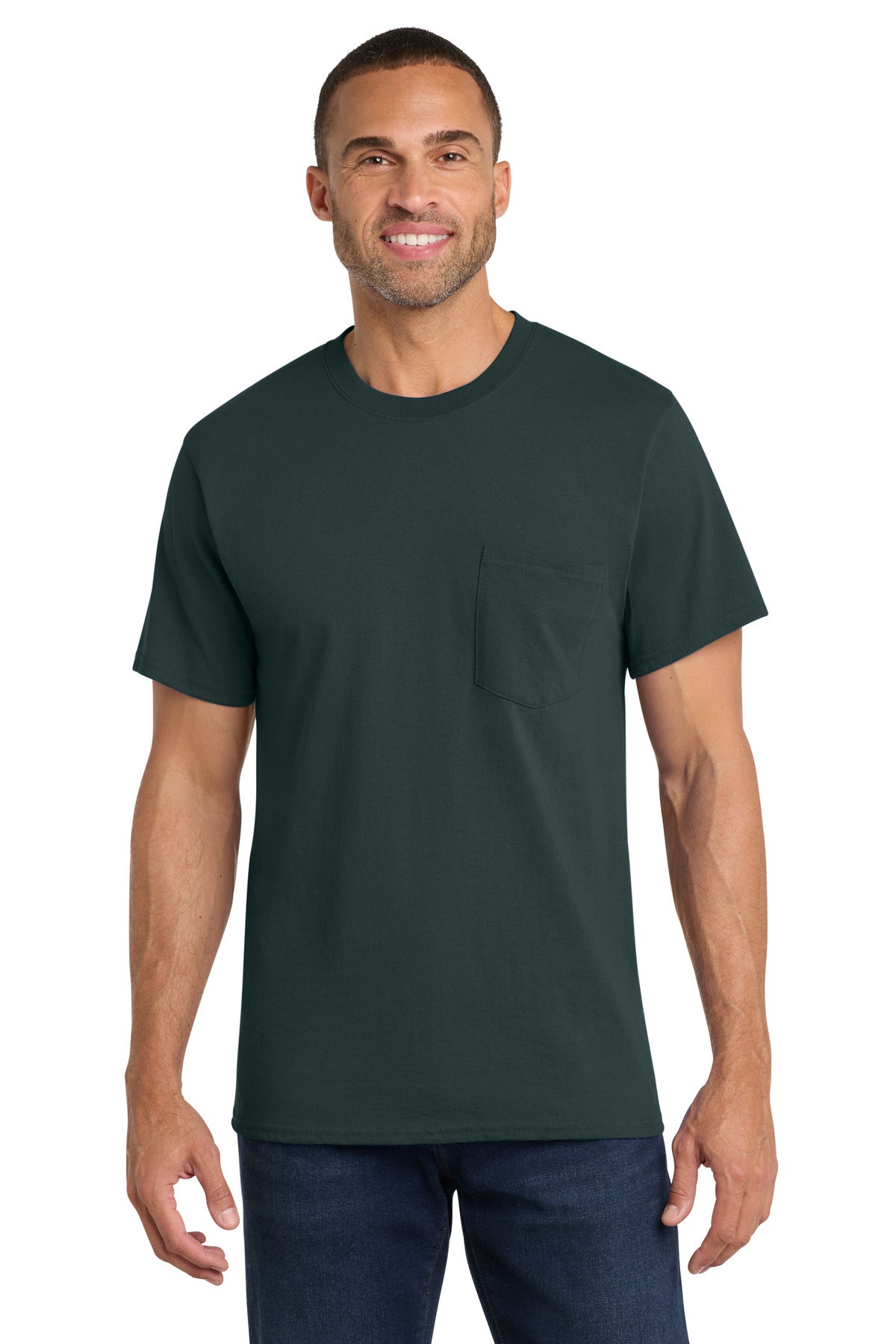 Port & Co ™  Core Cotton Pocket Tee. PC54P