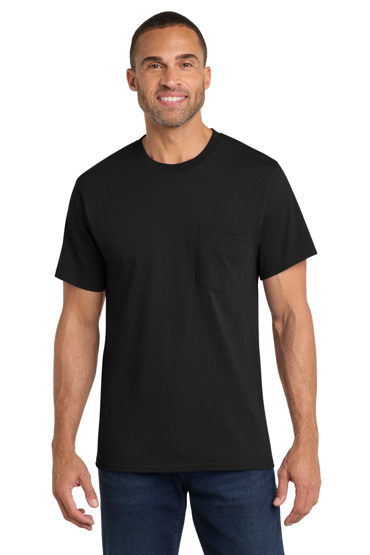 Port & Co ™  Core Cotton Pocket Tee. PC54P