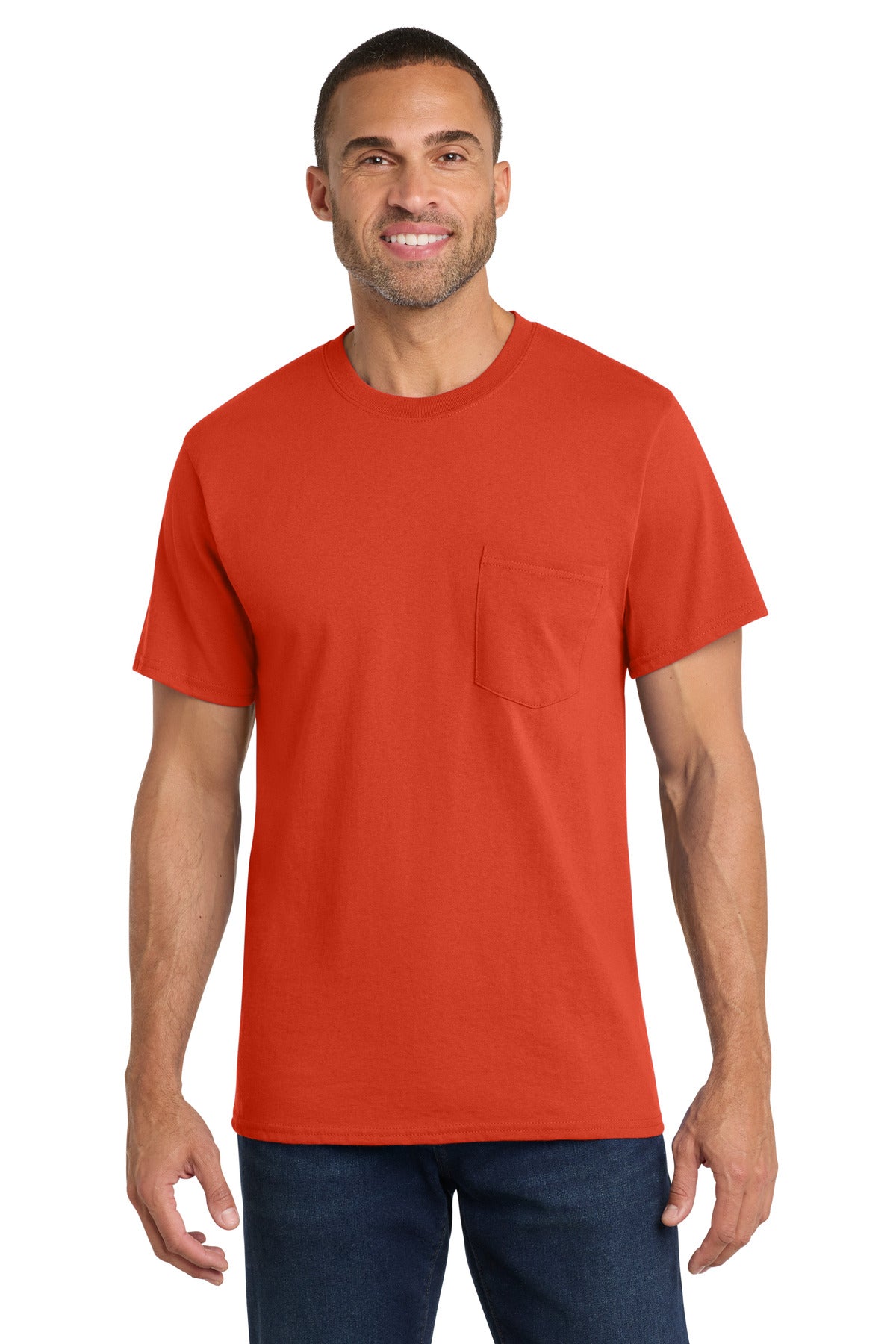Port & Co ™  Core Cotton Pocket Tee. PC54P