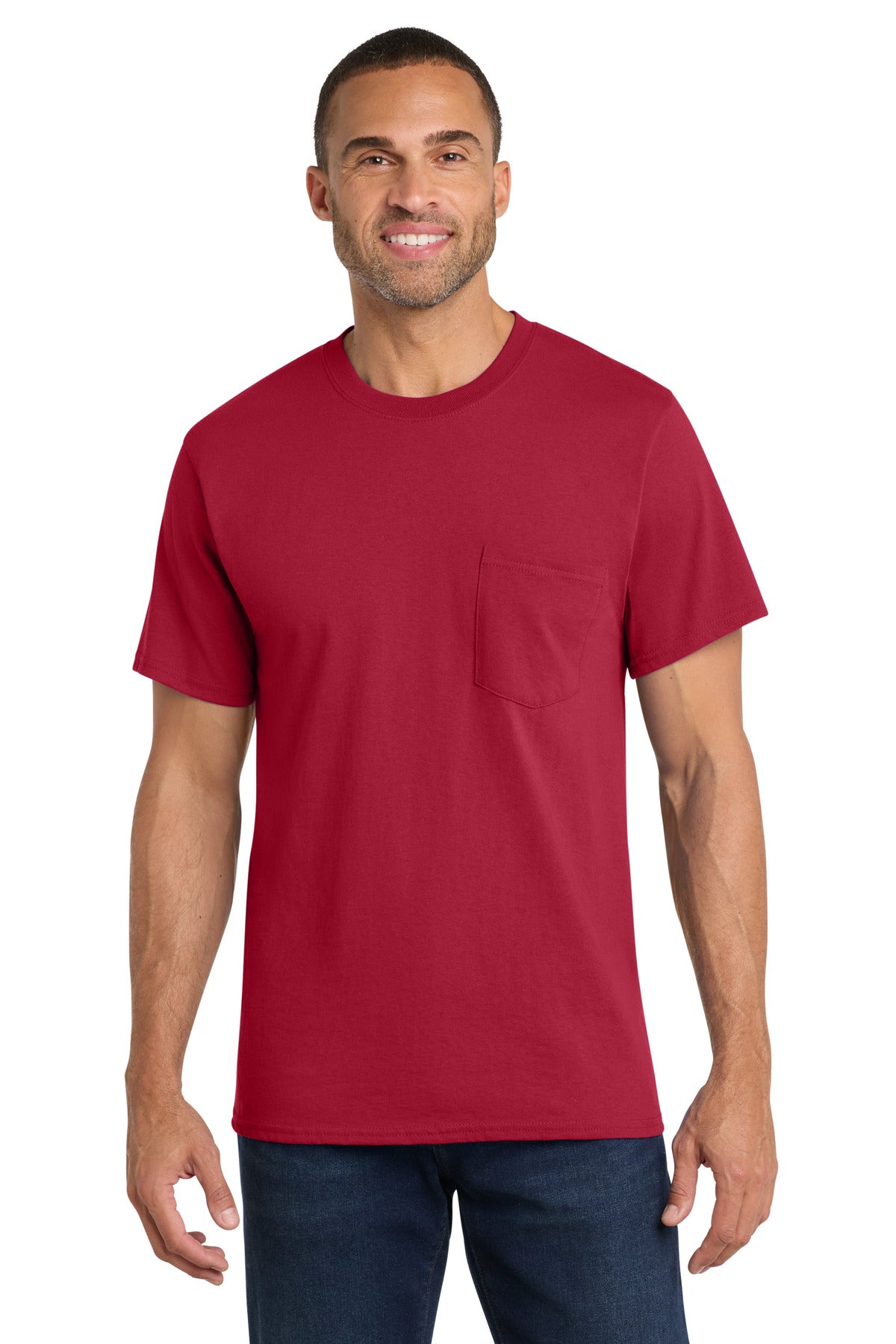 Port & Co ™  Core Cotton Pocket Tee. PC54P