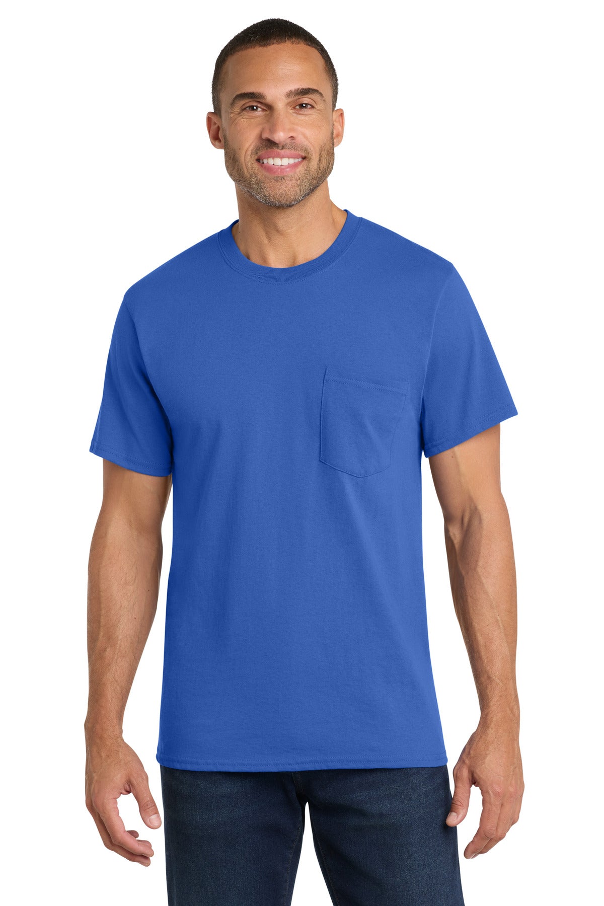 Port & Co ™  Core Cotton Pocket Tee. PC54P