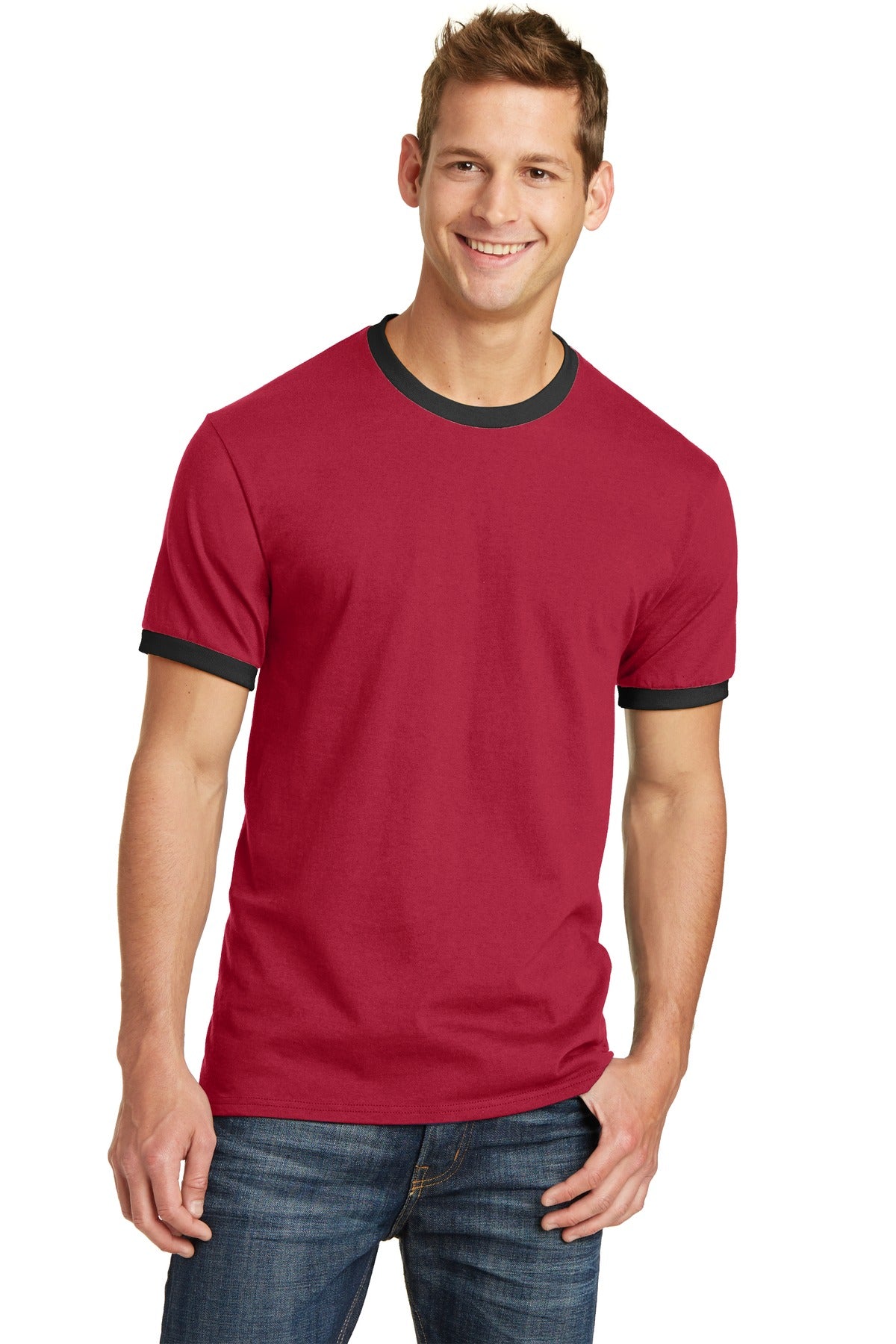 Port & Co ™  Core Cotton Ringer Tee.  PC54R