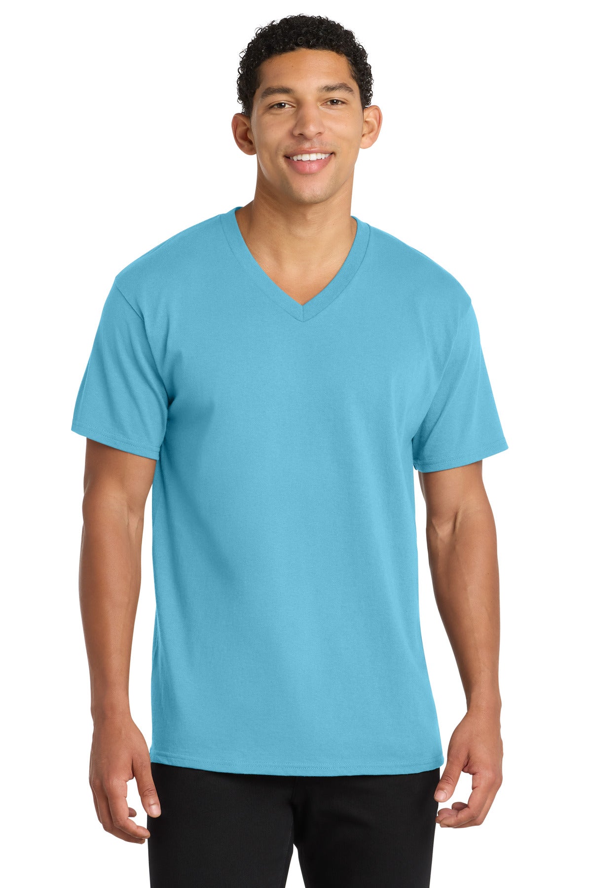 Port & Co ™  Core Cotton V-Neck Tee. PC54V