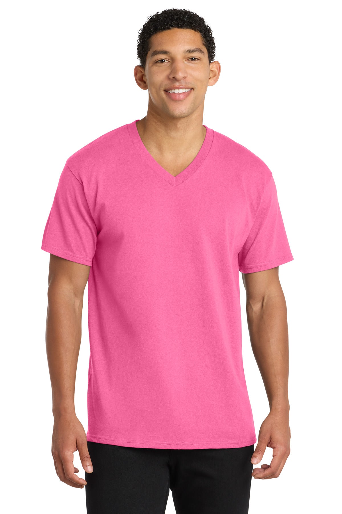 Port & Co ™  Core Cotton V-Neck Tee. PC54V