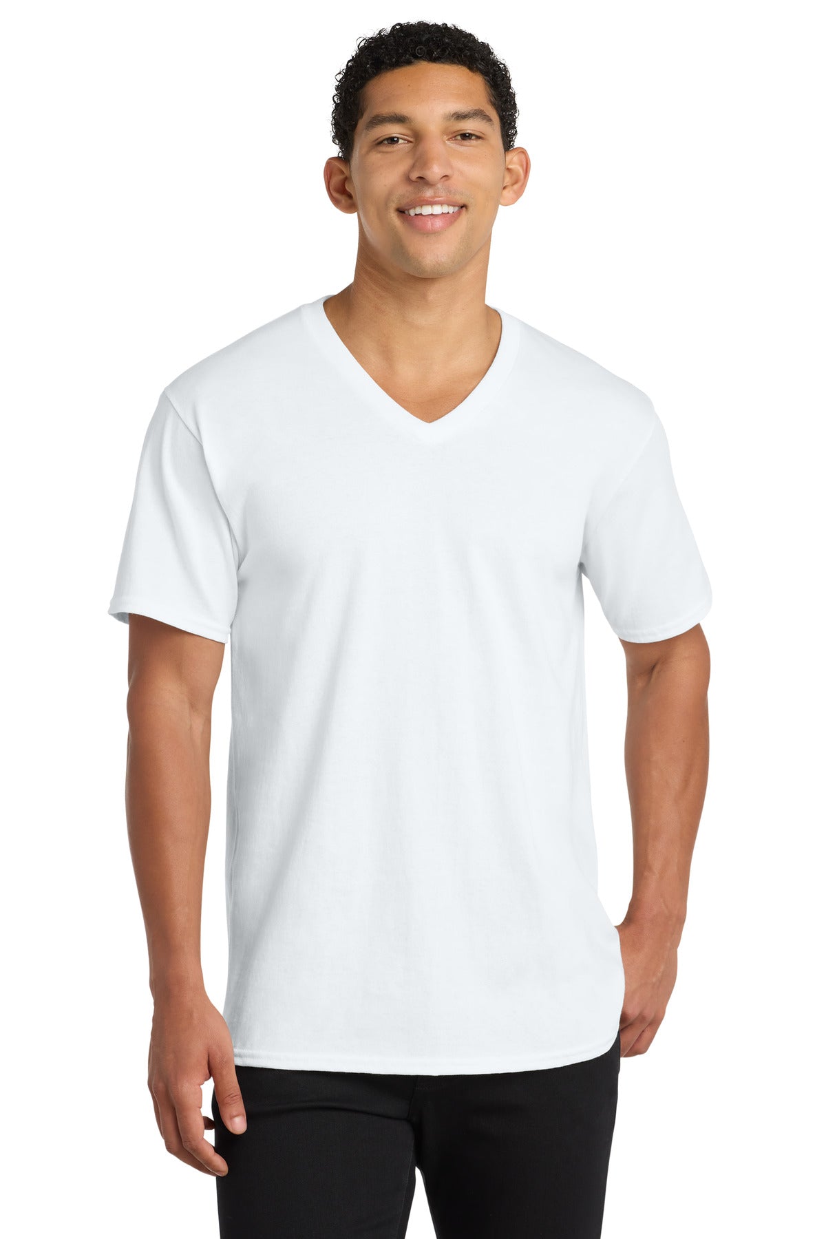 Port & Co ™  Core Cotton V-Neck Tee. PC54V