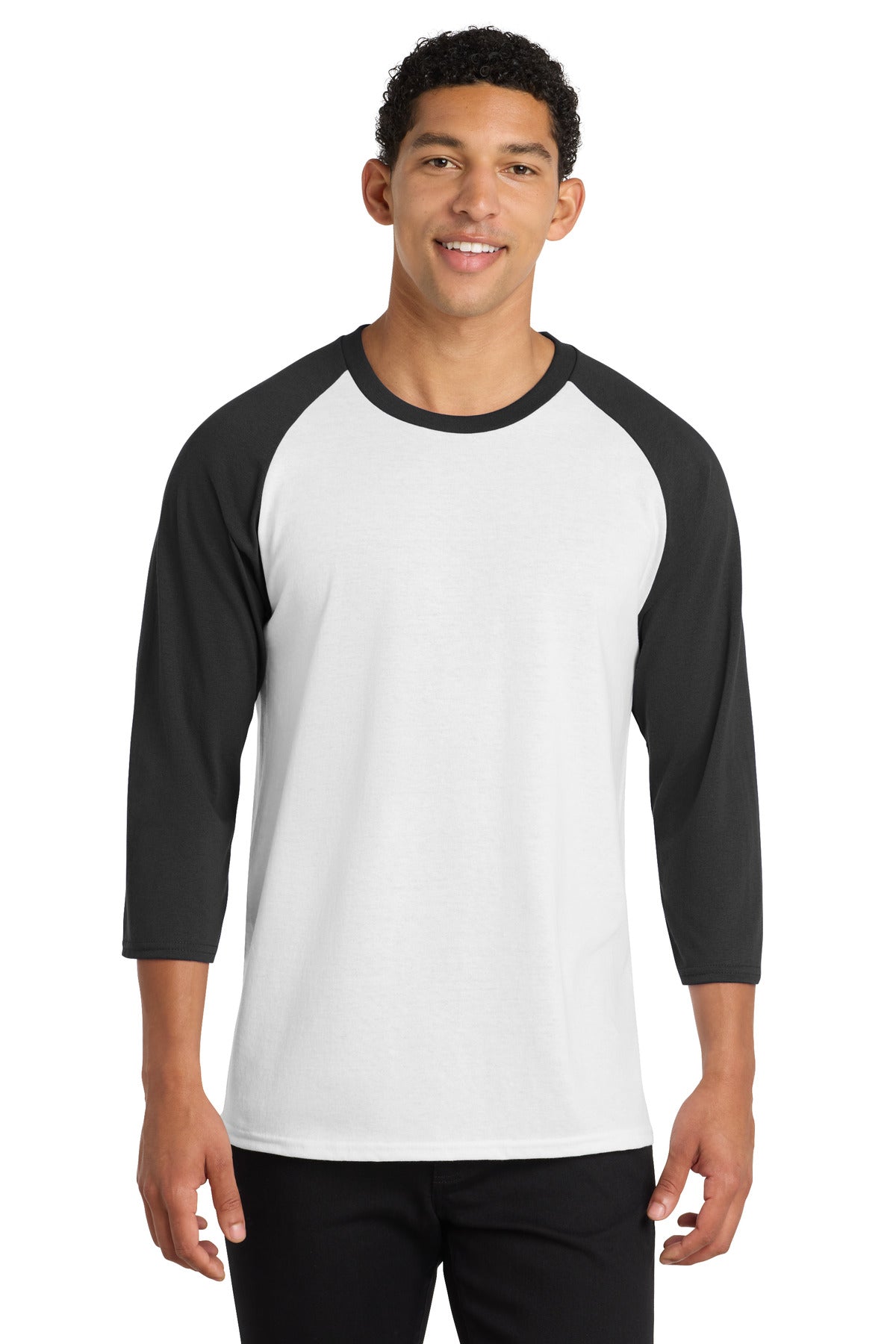 Port & Co ™  Core Blend 3/4-Sleeve Raglan Tee. PC55RS
