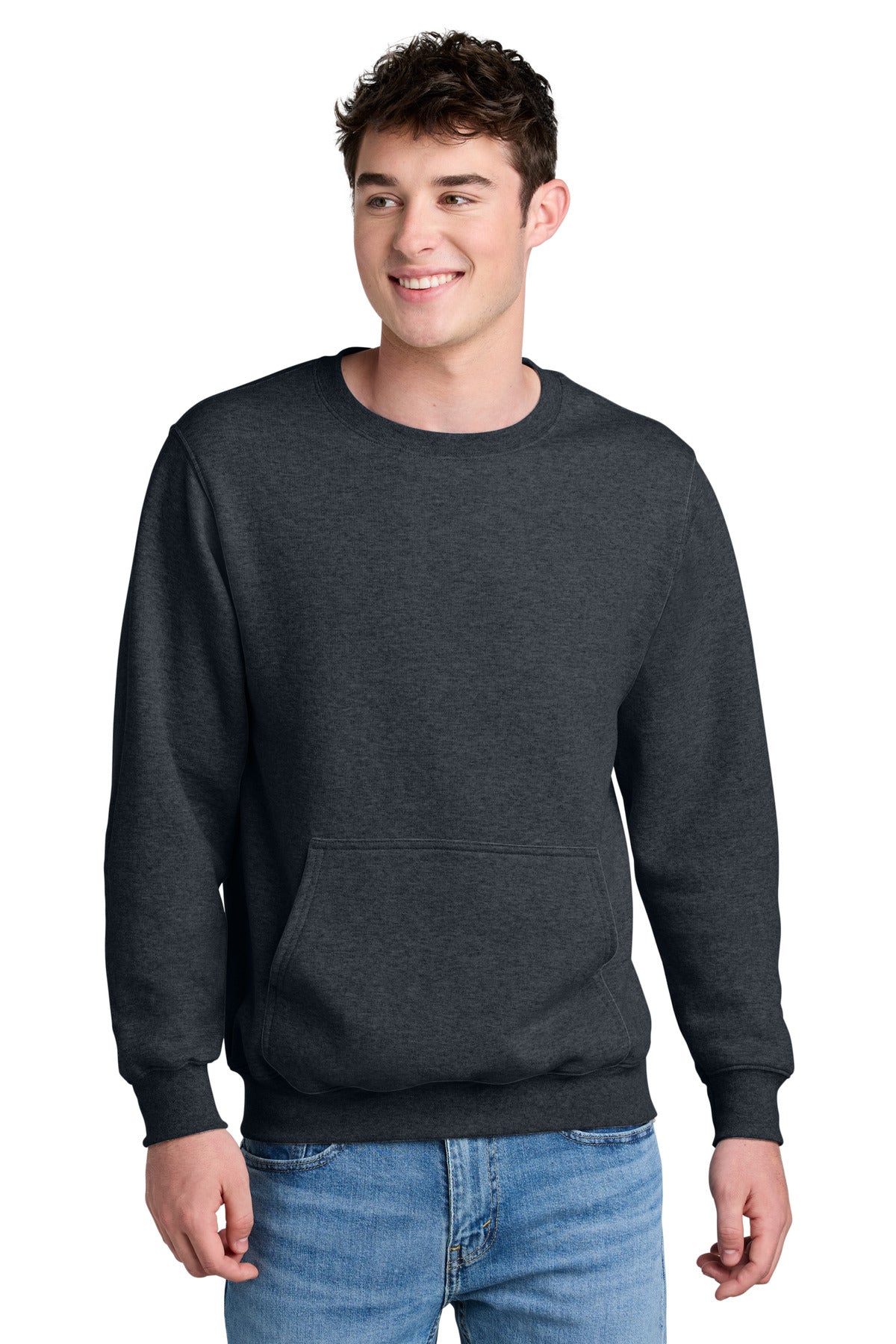 Port & Co ™  Core Fleece Crewneck Pocket Sweatshirt PC78PKT