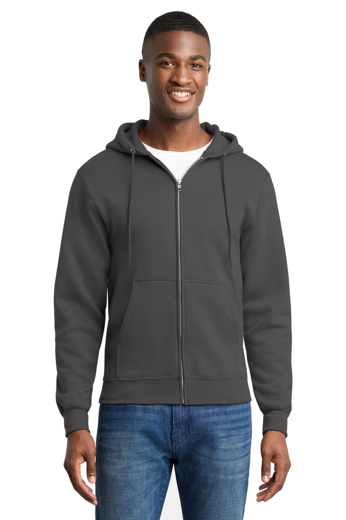 Port & Co ™  Core Fleece Full-Zip Hooded Sweatshirt. PC78ZH