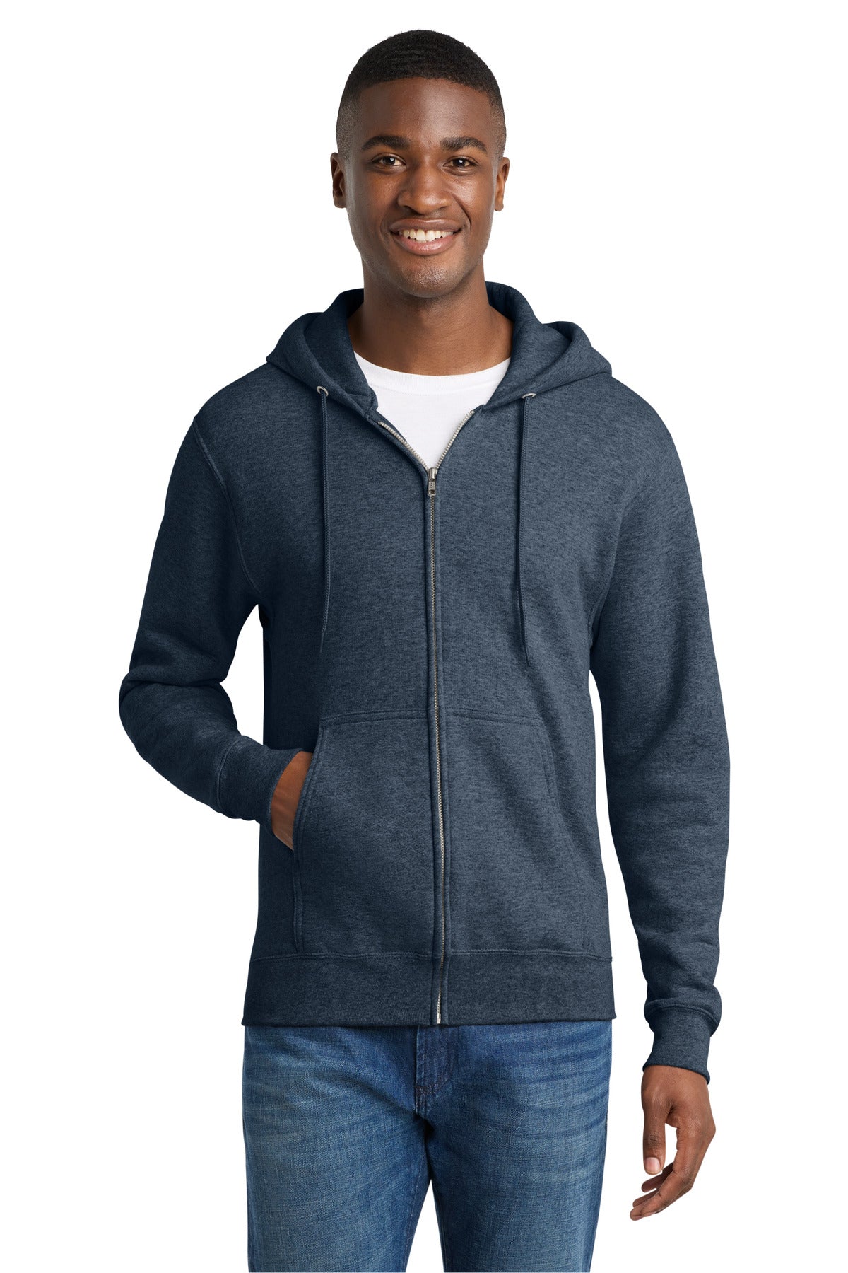 Port & Co ™  Core Fleece Full-Zip Hooded Sweatshirt. PC78ZH