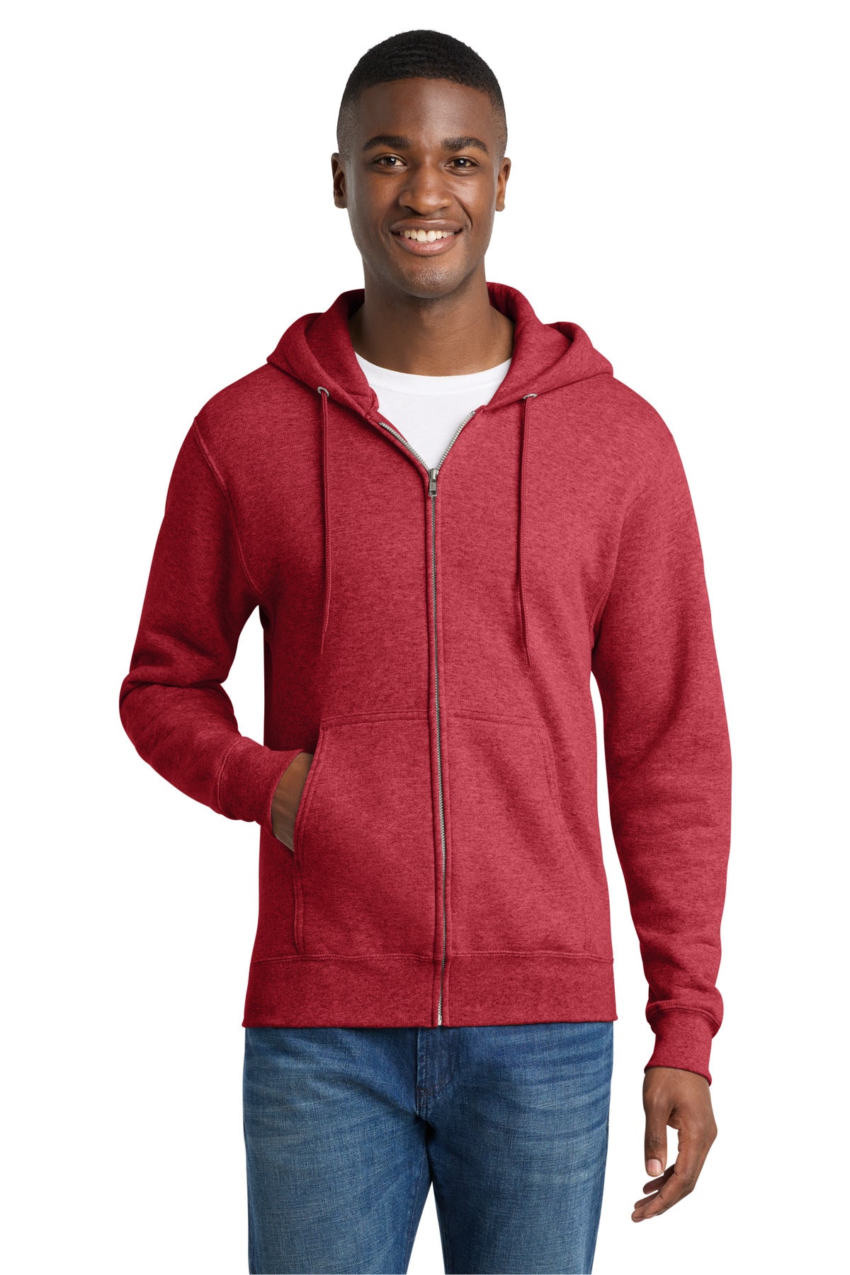 Port & Co ™  Core Fleece Full-Zip Hooded Sweatshirt. PC78ZH