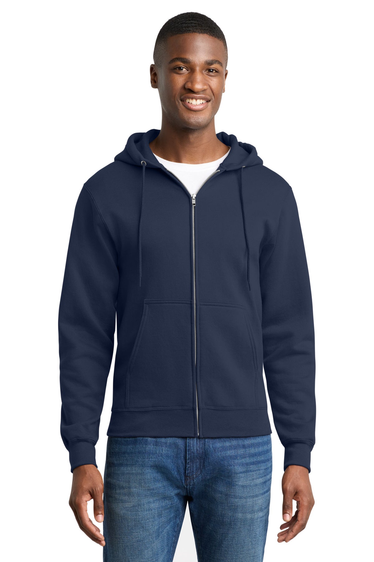 Port & Co ™  Core Fleece Full-Zip Hooded Sweatshirt. PC78ZH