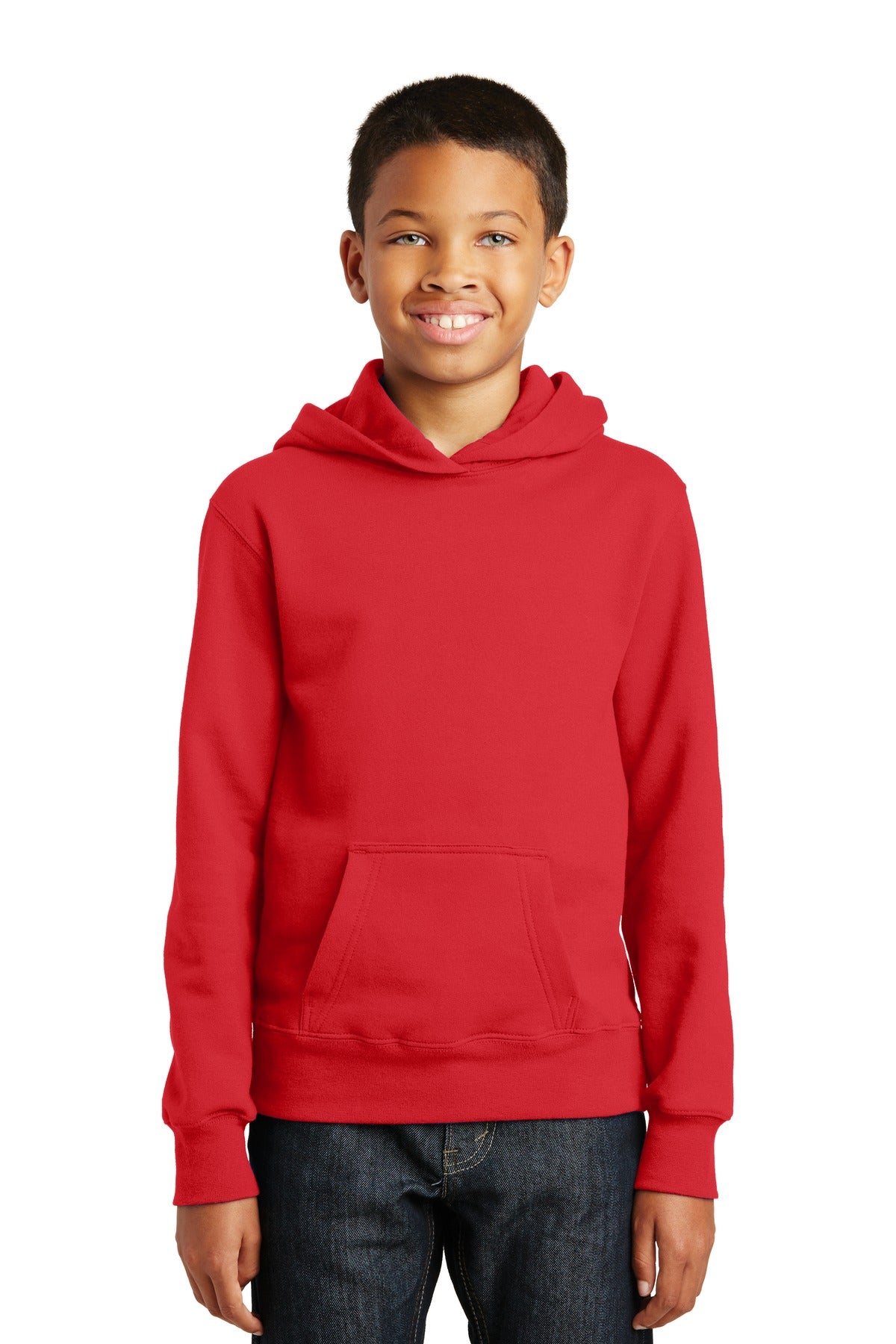 Port & Co ™  Youth Fan Favorite Fleece Pullover Hooded Sweatshirt. PC850YH