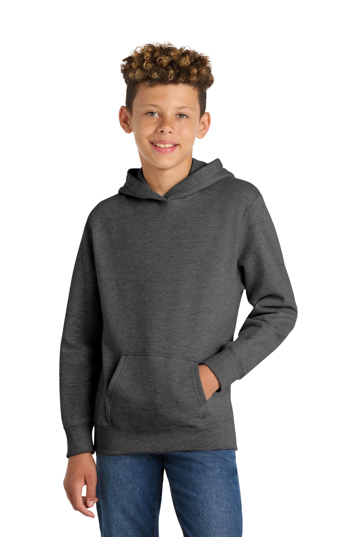 Port & Co ™  Youth Fan Favorite Fleece Pullover Hooded Sweatshirt. PC850YH