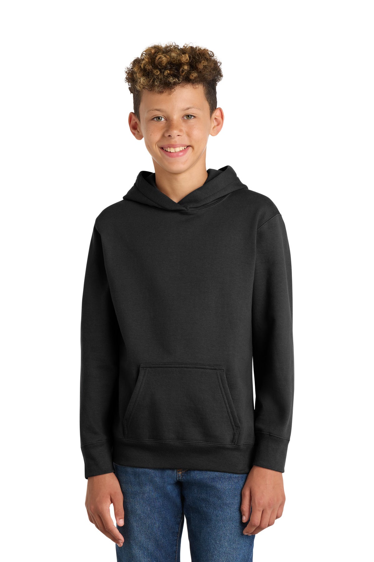 Port & Co ™  Youth Fan Favorite Fleece Pullover Hooded Sweatshirt. PC850YH