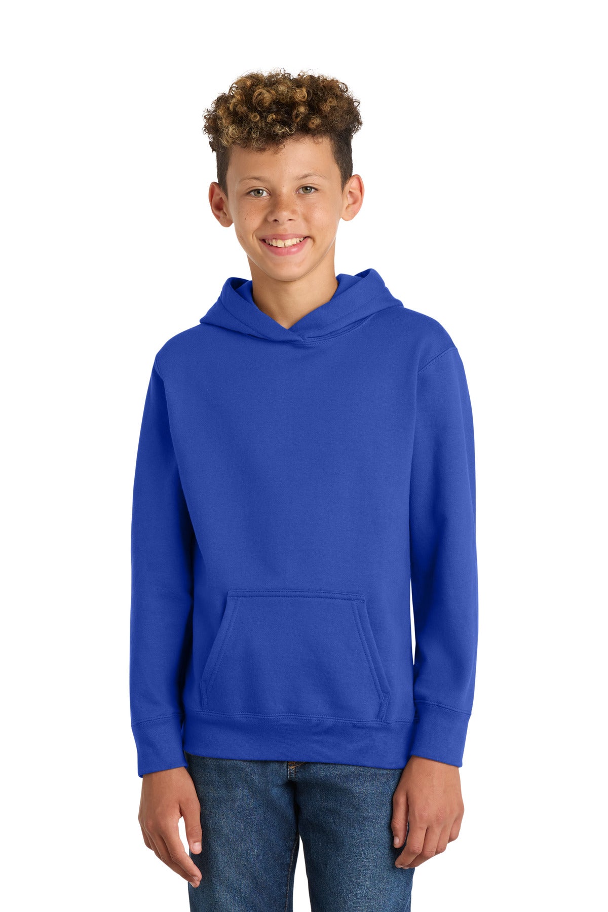 Port & Co ™  Youth Fan Favorite Fleece Pullover Hooded Sweatshirt. PC850YH