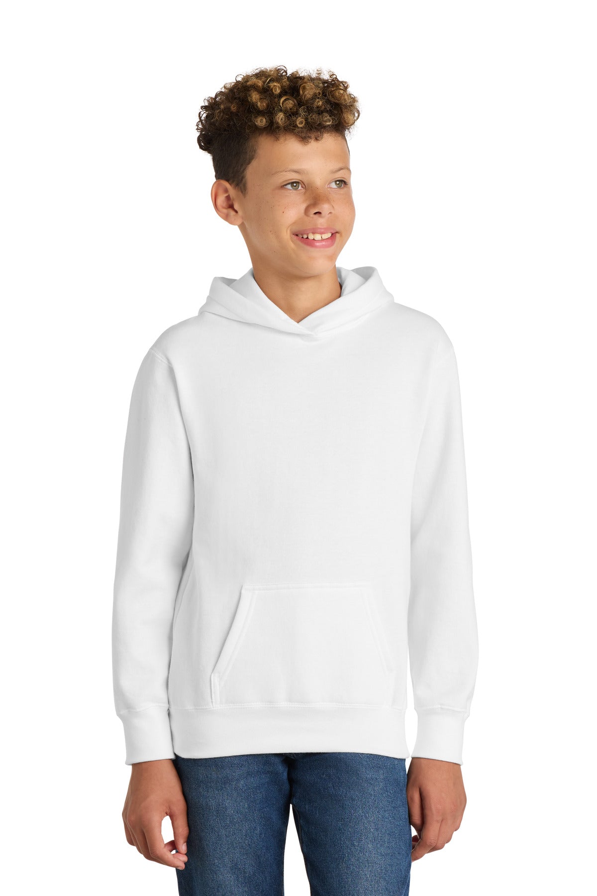 Port & Co ™  Youth Fan Favorite Fleece Pullover Hooded Sweatshirt. PC850YH