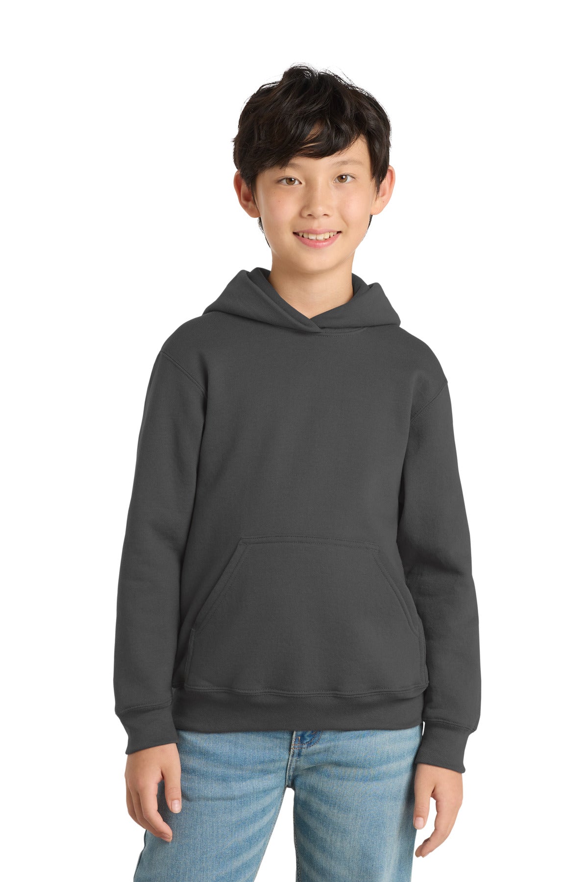 Port & Co ™  Youth Core Fleece Pullover Hooded Sweatshirt.  PC90YH