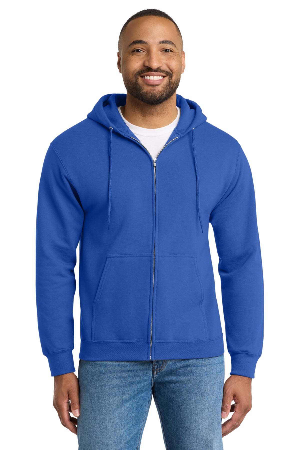 Port & Co ™  Tall Essential Fleece Full-Zip Hooded Sweatshirt. PC90ZHT