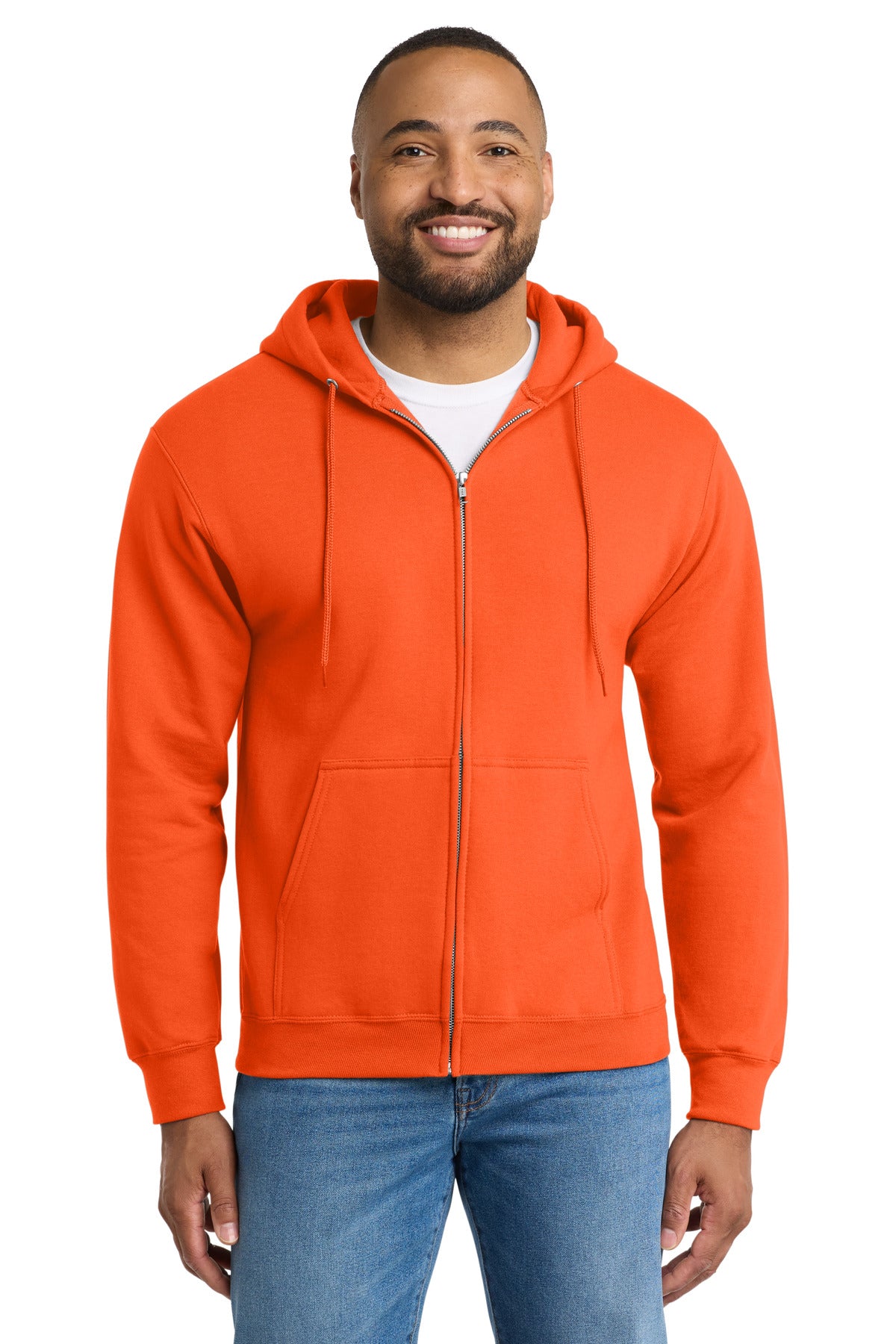 Port & Co ™  Essential Fleece Full-Zip Hooded Sweatshirt.  PC90ZH