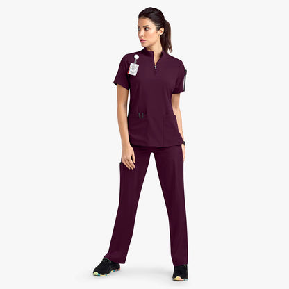 Törst - Unisex Stand Collar Zipper Scrubs Top & Pants Set