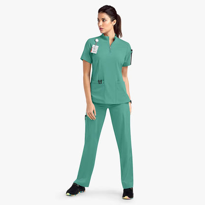 Törst - Unisex Stand Collar Zipper Scrubs Top & Pants Set