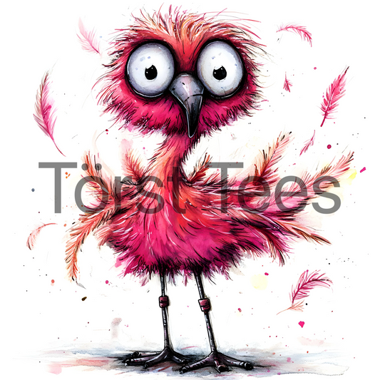 Watermarked - Pink Quirky Flamingo 10