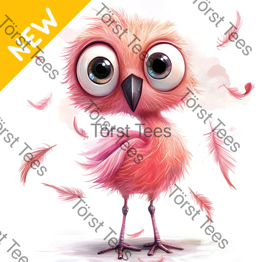 Watermarked - Pink Quirky Flamingo 03