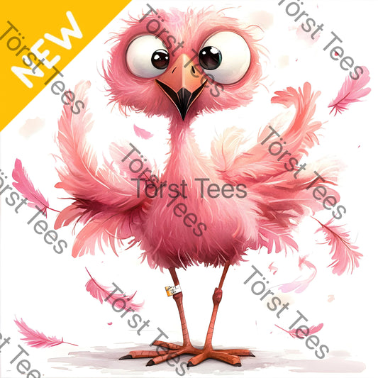 Watermarked - Pink Quirky Flamingo 02