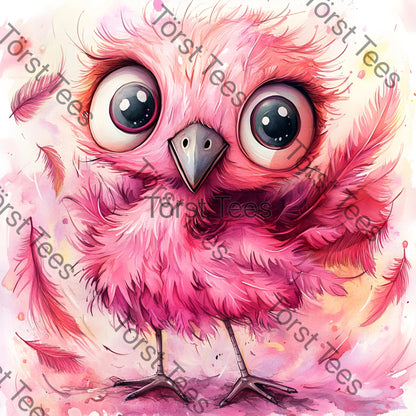 Watermarked - Pink Quirky Flamingo 06