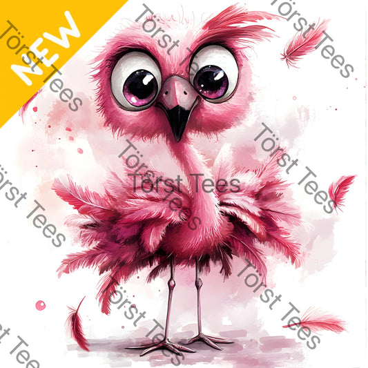 Watermarked - Pink Quirky Flamingo 08