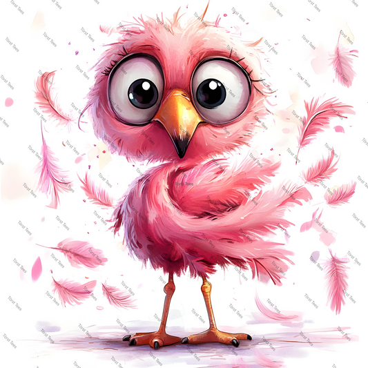 Watermarked - Pink Quirky Flamingo 11