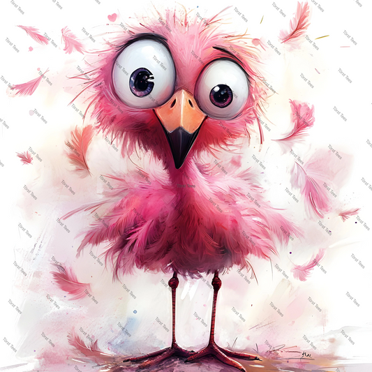 Watermarked - Pink Quirky Flamingo 13