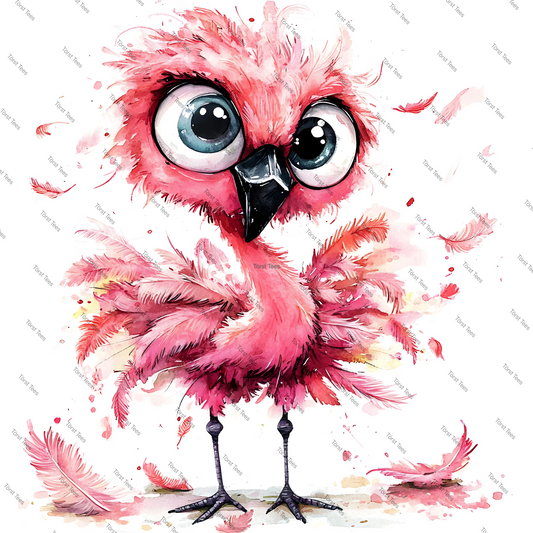 Watermarked - Pink Quirky Flamingo 15
